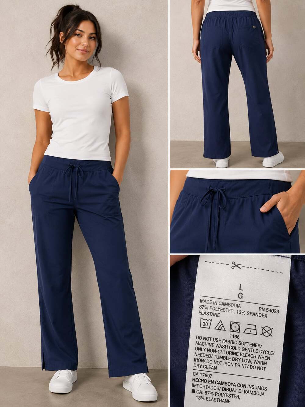Grey's Anatomy by Barco Women's Riley 5-Pocket Mid-Rise Flared Leg Scrub Pants